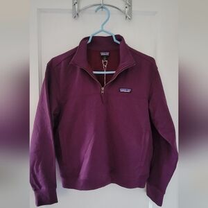 Women's Small Patagonia Organic Cotton Deep Purple Sweatshirt